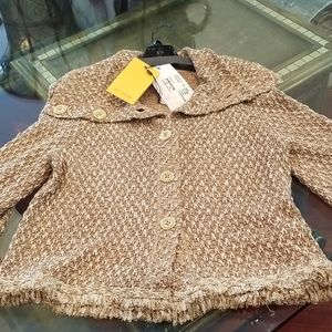 St John Gold and Ivory with metallic threading